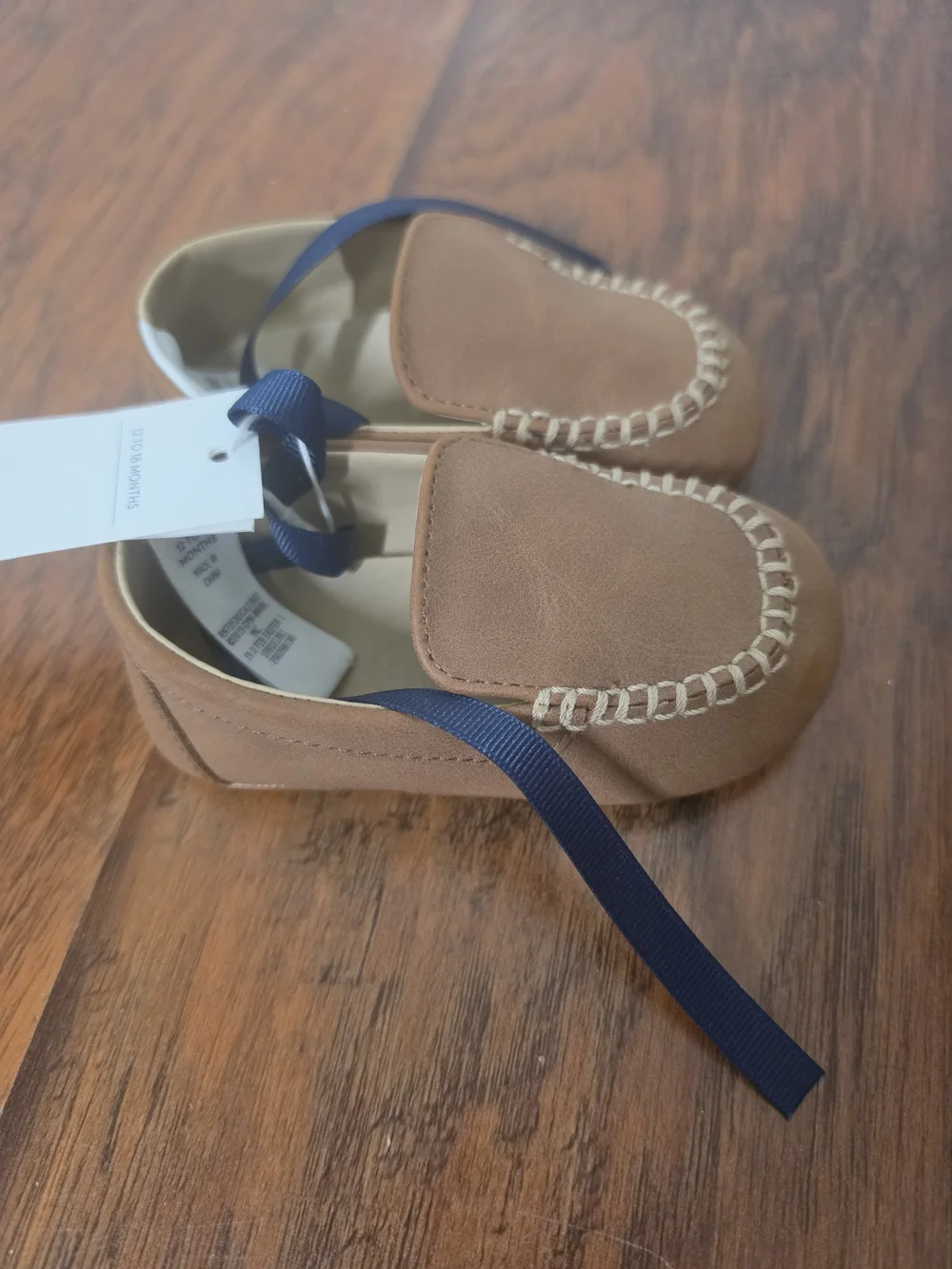 NWT Janie and Jack Brown Loafer Baby Shoes Size 12-18 Month